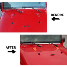 For 2007-2018 Jeep Wrangler JK 2 x Exterior Engine Hood Hinge Cover Trim RT-TCZ