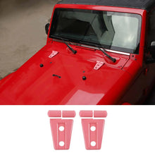 For 2007-2018 Jeep Wrangler JK 2 x Exterior Engine Hood Hinge Cover Trim RT-TCZ