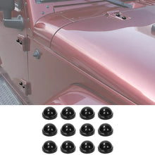 For 2007-2018 Jeep Wrangler JK 2Door Hood & Door Hinge Bolt Trim Cap Cover Kit, A-Pillar Protection, 12PCS RT-TCZ