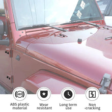 For 2007-2018 Jeep Wrangler JK 2Door Hood & Door Hinge Bolt Trim Cap Cover Kit, A-Pillar Protection, 12PCS RT-TCZ