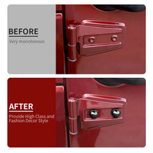 For 2007-2018 Jeep Wrangler JK 2Door Hood & Door Hinge Bolt Trim Cap Cover Kit, A-Pillar Protection, 12PCS RT-TCZ