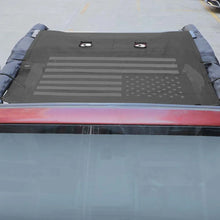 For 2007-2018 Jeep Wrangler JK 2Dr Sunshade UV Protection Mesh Heat Shade Soft Top US Flag RT-TCZ