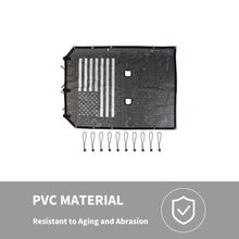 For 2007-2018 Jeep Wrangler JK 2Dr Sunshade UV Protection Mesh Heat Shade Soft Top US Flag RT-TCZ