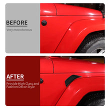 For 2007-2018 Jeep Wrangler JK Front Fender Leaf Plate Air Vent Cover Trim RT-TCZ