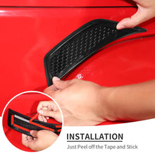 For 2007-2018 Jeep Wrangler JK Front Fender Leaf Plate Air Vent Cover Trim RT-TCZ