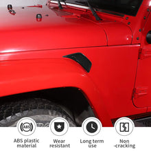 For 2007-2018 Jeep Wrangler JK Front Fender Leaf Plate Air Vent Cover Trim RT-TCZ