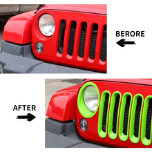 For 2007-2018 Jeep Wrangler JK Front Grill Inserts & Headlight Trim Bezels RT-TCZ