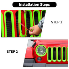 For 2007-2018 Jeep Wrangler JK Front Grill Inserts & Headlight Trim Bezels RT-TCZ