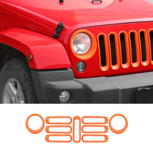 For 2007-2018 Jeep Wrangler JK Front Grill Inserts & Headlight Trim Bezels RT-TCZ