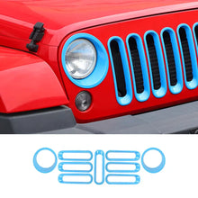For 2007-2018 Jeep Wrangler JK Front Grill Inserts & Headlight Trim Bezels RT-TCZ
