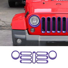 For 2007-2018 Jeep Wrangler JK Front Grill Inserts & Headlight Trim Bezels RT-TCZ