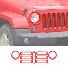 For 2007-2018 Jeep Wrangler JK Front Grill Inserts & Headlight Trim Bezels RT-TCZ