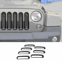 For 2007-2018 Jeep Wrangler JK Front Grille Insert Frame Trim Ring RT-TCZ