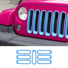 For 2007-2018 Jeep Wrangler JK Front Grille Insert Frame Trim Ring RT-TCZ