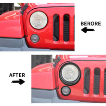 For 2007-2018 Jeep Wrangler JK Headlight Ring/Front Turn Signal Trim Bezels RT-TCZ