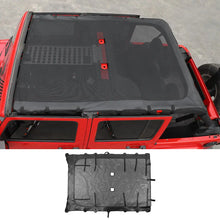 For 2007-2018 Jeep Wrangler JK JKU 4 Door Soft Leather Sunshade Top Full Length Cover Black RT-TCZ