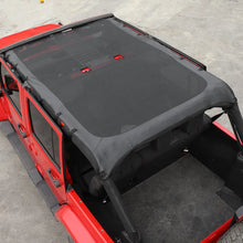 For 2007-2018 Jeep Wrangler JK JKU 4 Door Soft Leather Sunshade Top Full Length Cover Black RT-TCZ