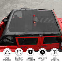 For 2007-2018 Jeep Wrangler JK JKU 4 Door Soft Leather Sunshade Top Full Length Cover Black RT-TCZ