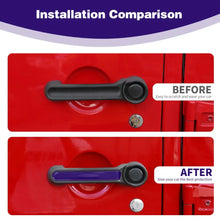 For 2007-2018 Jeep Wrangler JK JKU 4Door Door Handle Trim Insert Cover Strips RT-TCZ