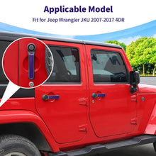 For 2007-2018 Jeep Wrangler JK JKU 4Door Door Handle Trim Insert Cover Strips RT-TCZ