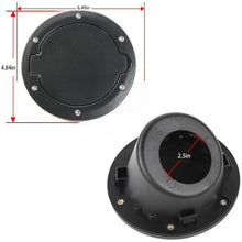 For 2007-2018 Jeep Wrangler JK JKU Aluminum Gas Cap Fuel Filler Door Cover (Black) RT-TCZ