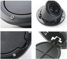 For 2007-2018 Jeep Wrangler JK JKU Aluminum Gas Cap Fuel Filler Door Cover (Black) RT-TCZ