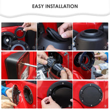 For 2007-2018 Jeep Wrangler JK JKU Aluminum Gas Cap Fuel Filler Door Cover (Black) RT-TCZ