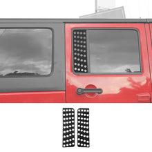 For 2007-2018 Jeep Wrangler JK JKU Black Rear Door Window Glass Sticker Trim RT-TCZ