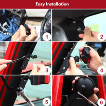 For 2007-2018 Jeep Wrangler JK JKU Door Off Mirrors Rear View Quick Release Mirrors with Phone Holder Mount RT-TCZ