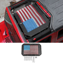 For 2007-2018 Jeep Wrangler JK JKU Half-Length Mesh Bikini Top Sunshade – UV Protection Soft Roof Cover RT-TCZ