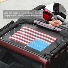 For 2007-2018 Jeep Wrangler JK JKU Half-Length Mesh Bikini Top Sunshade – UV Protection Soft Roof Cover RT-TCZ