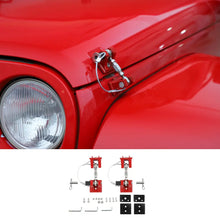 For 2007-2018 Jeep Wrangler JK JKU Stainless Steel Locking Hood Latch Catch Kit RT-TCZ