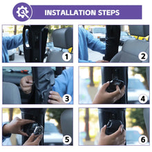 For 2007-2018 Jeep Wrangler JK Leather Anti-scratch Roll Bar Protector Cover 2/4-Door RT-TCZ