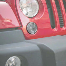 For 2007-2018 Jeep Wrangler JK Pair Fog Light Turn Signal Lamp Guard Trim RT-TCZ
