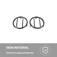 For 2007-2018 Jeep Wrangler JK Pair Fog Light Turn Signal Lamp Guard Trim RT-TCZ