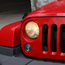 For 2007-2018 Jeep Wrangler JK Smoked Headlight Lamp Covers Trim Covers RT-TCZ