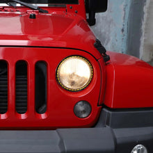 For 2007-2018 Jeep Wrangler JK Smoked Headlight Lamp Covers Trim Covers RT-TCZ
