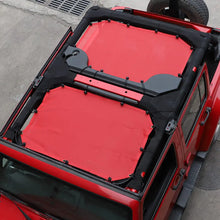 For 2007-2018 Jeep Wrangler JKU 4 Door Front & Rear Mesh Bikini Top Sunshade – UV Protection Soft Roof Cover RT-TCZ