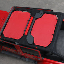 For 2007-2018 Jeep Wrangler JKU 4 Door Front & Rear Mesh Bikini Top Sunshade – UV Protection Soft Roof Cover RT-TCZ