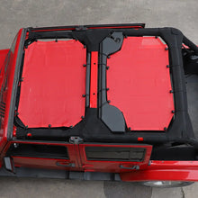 For 2007-2018 Jeep Wrangler JKU 4 Door Front & Rear Mesh Bikini Top Sunshade – UV Protection Soft Roof Cover RT-TCZ