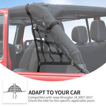 For 2007-2018 Jeep Wrangler JKU 4Door Cargo Side Net Trunk Side Restraint Baggage Mesh RT-TCZ