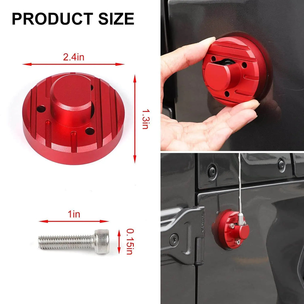 RT-TCZ Cubierta de ventilación de capó para Jeep JL, color orado para