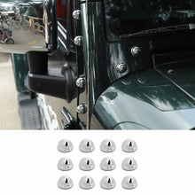 For 2007–2018 Jeep Wrangler JK JKU – A Pillar Screw Bolt Cover Hood Trim Protection 12PCS RT-TCZ