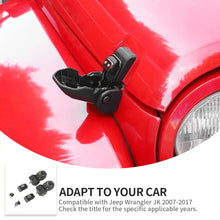 For 2007–2018 Jeep Wrangler JK JKU – Anti-Theft Hood Locking Buckle Catch Latch with Keys RT-TCZ