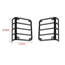 For 2008-2017 Jeep Wrangler JK JKU Tail Light Guard Cover Rear Light Protector, Black RT-TCZ