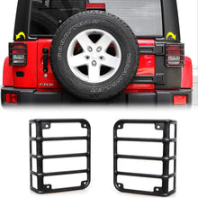For 2008-2017 Jeep Wrangler JK JKU Tail Light Guard Cover Rear Light Protector, Black RT-TCZ