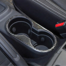 For 2010-2018 Jeep Wrangler JK JKU & Unlimited Front Water Cup Holder Trim Cover Real Carbon Fiber RT-TCZ