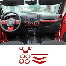For 2011-2018 2Door Jeep Wrangler JK 10pc Full Set Interior Decor cover Trim Kit RT-TCZ