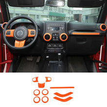 For 2011-2018 2Door Jeep Wrangler JK 10pc Full Set Interior Decor cover Trim Kit RT-TCZ