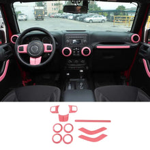For 2011-2018 2Door Jeep Wrangler JK 10pc Full Set Interior Decor cover Trim Kit RT-TCZ